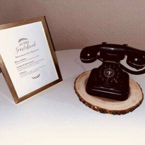 Audiogästebuch Schwarz