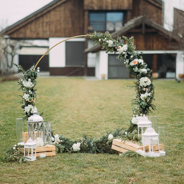 Traubogen Gold mit Deko