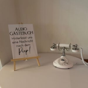 Audiogästebuch Weiß