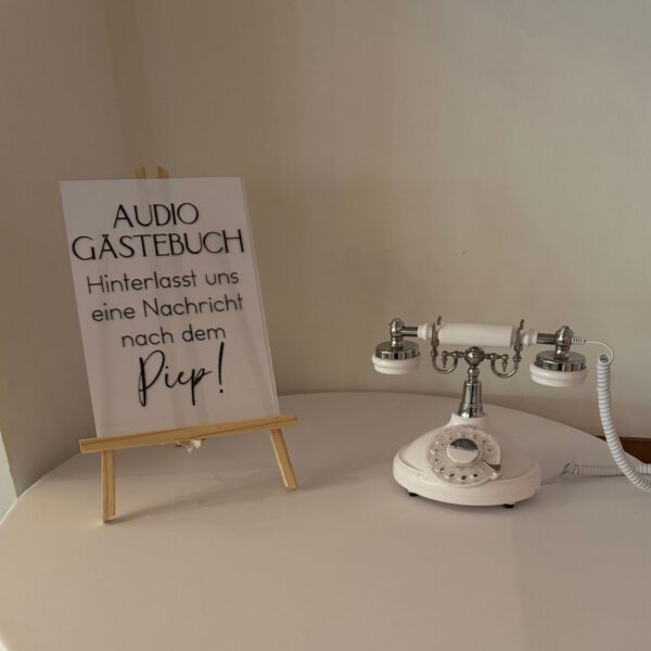 Audiogaestebuch weiß